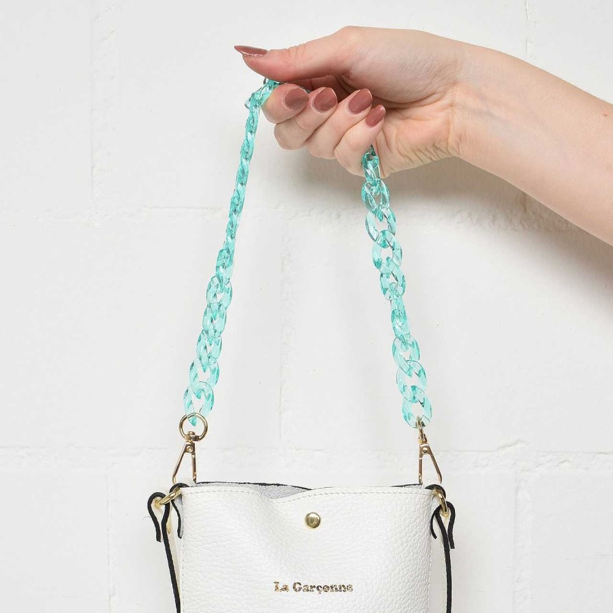 Bags La Garçonne Accessoires | Monroe Mini Pocket Chain Ocean