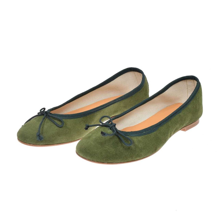 Shoes La Garçonne | Alix Ballerina Green