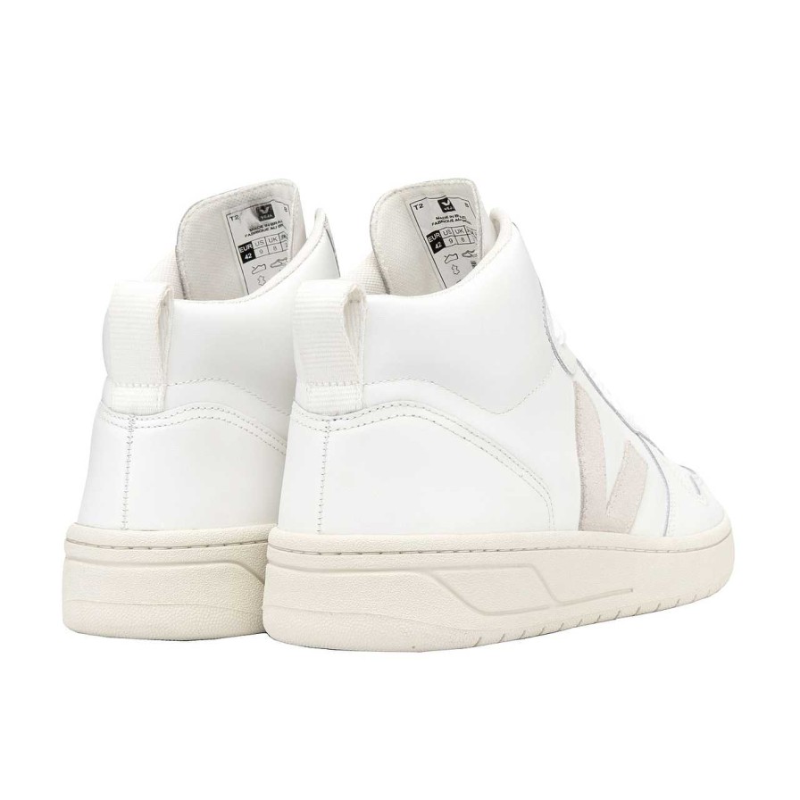 Shoes Veja | V-15 Leather Sneaker Extra White Natural