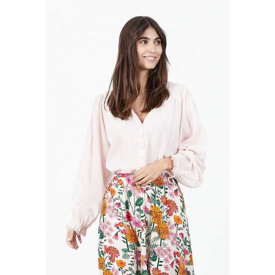 Clothing Lolly's Laundry | Charles Blouse Dusty Rose