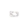 Accessories La Garçonne Bijoux | Twisted Finger Ring Stainless Steel Silver