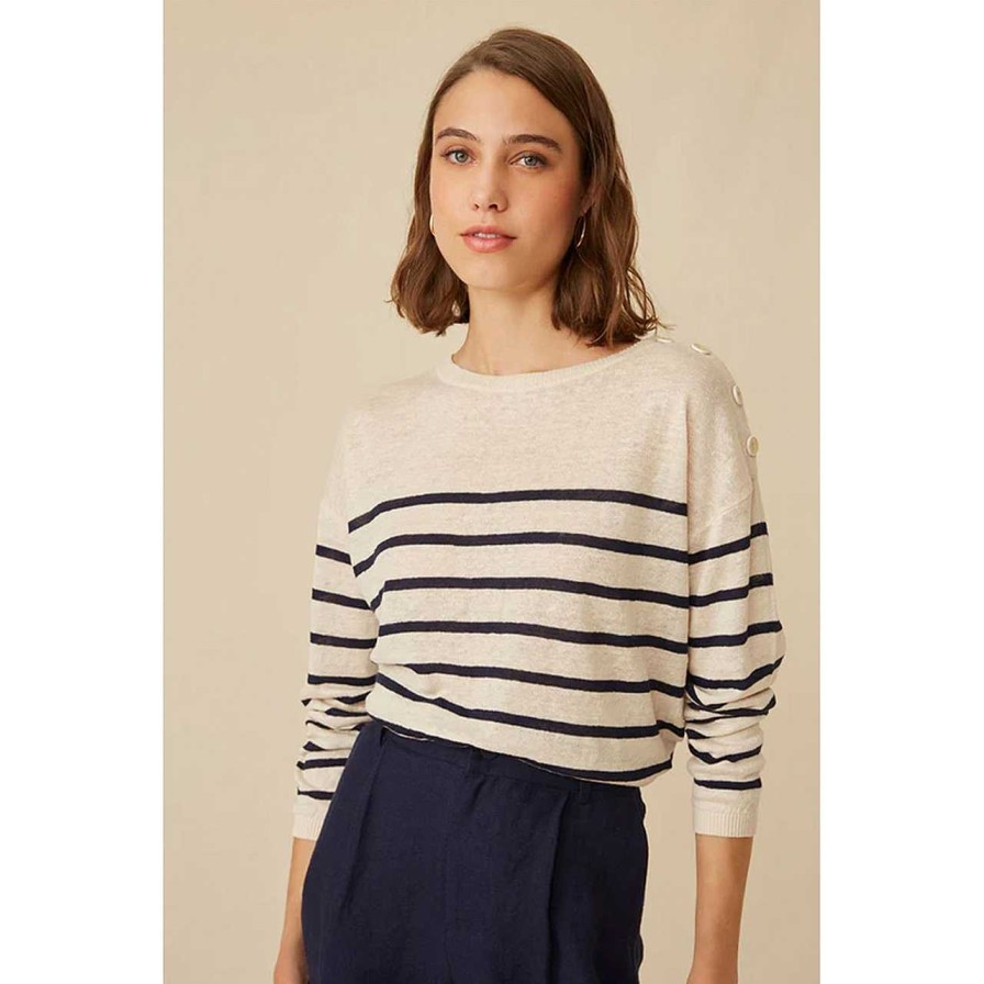 Clothing Harris Wilson | Felicity Sweater Ray Marine