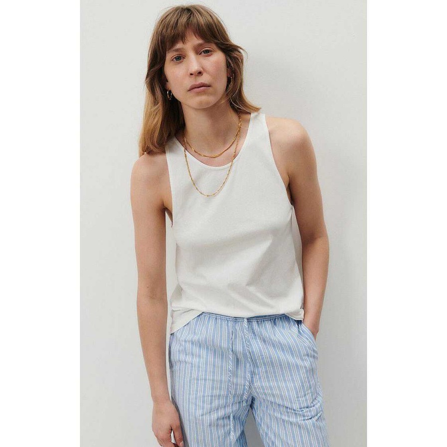 Clothing American Vintage | Devon Tank Top Vintage Off White