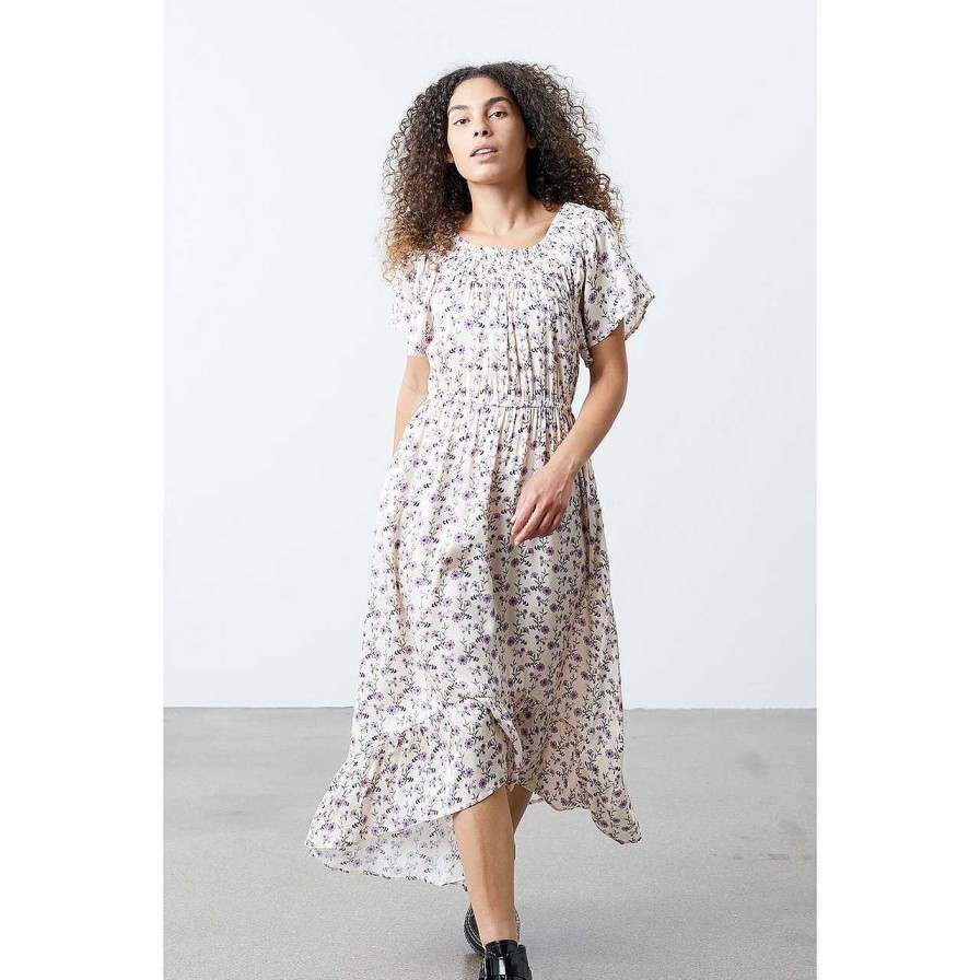 Clothing Lolly's Laundry | Flora Dress Cream