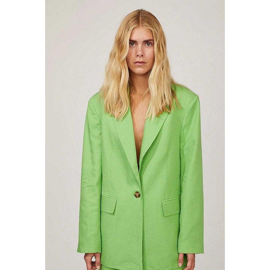 Clothing Just Female | Caro Blazer Absinthe Green