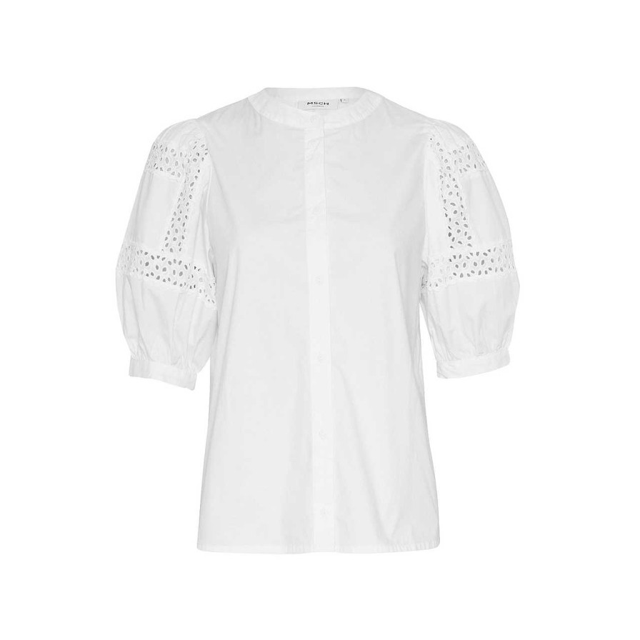 Clothing MSCH Copenhagen | Maribel Cenilla Blouse Bright White