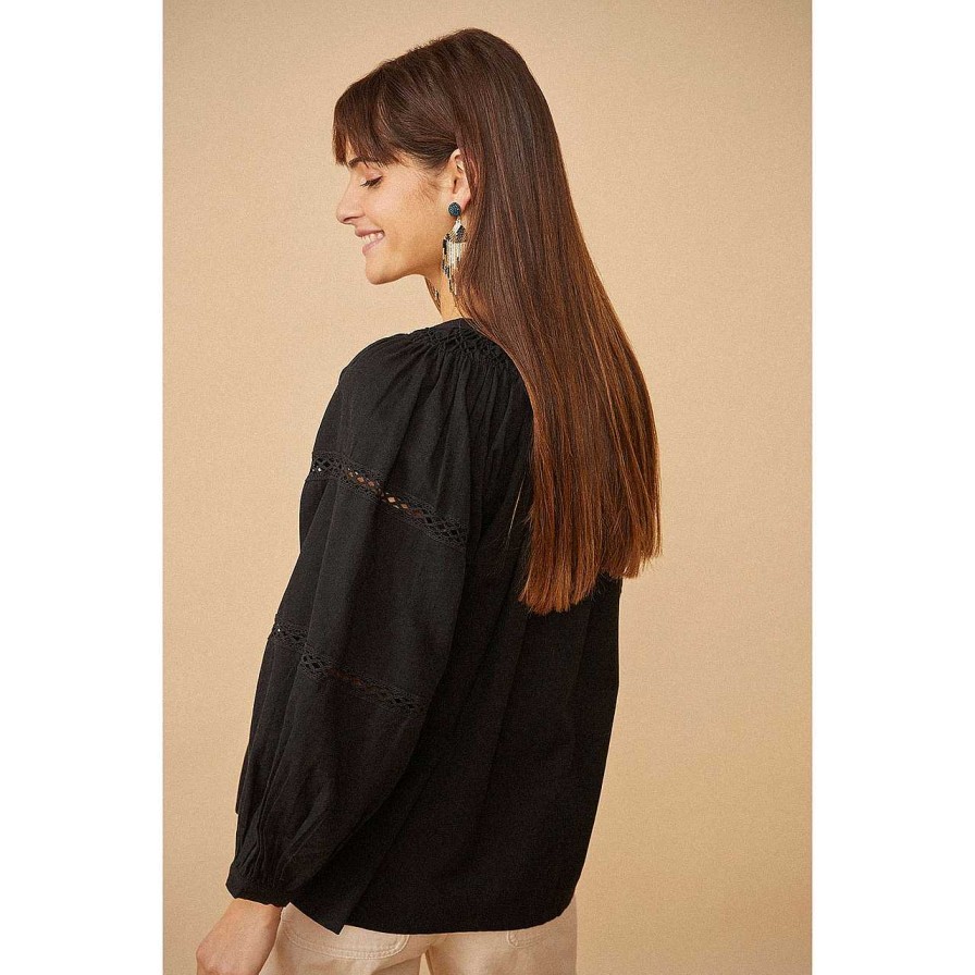 Clothing Des Petits Hauts | Renissa Blouse Noir