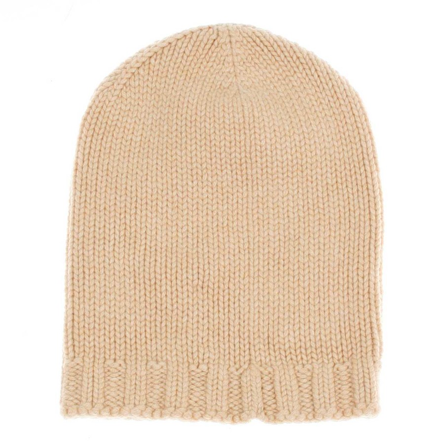 Accessories Riviera Cashmere | Cashmere Knitted Hat Sabbia