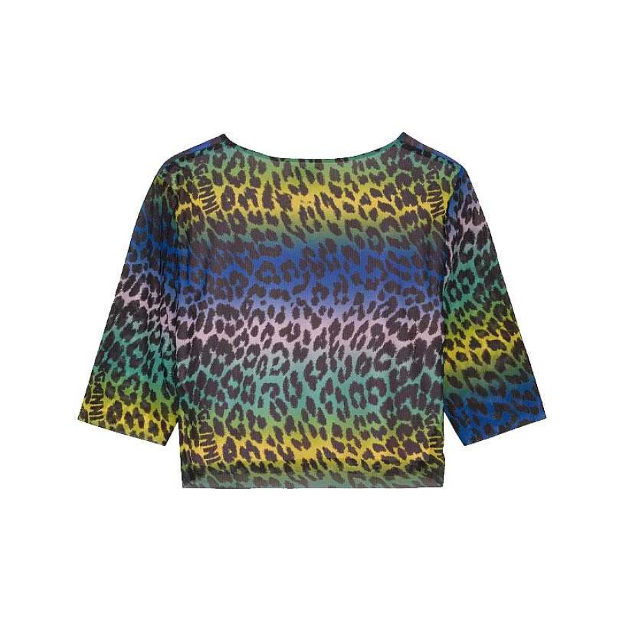 Clothing Ganni | Cropped Top Multicolour