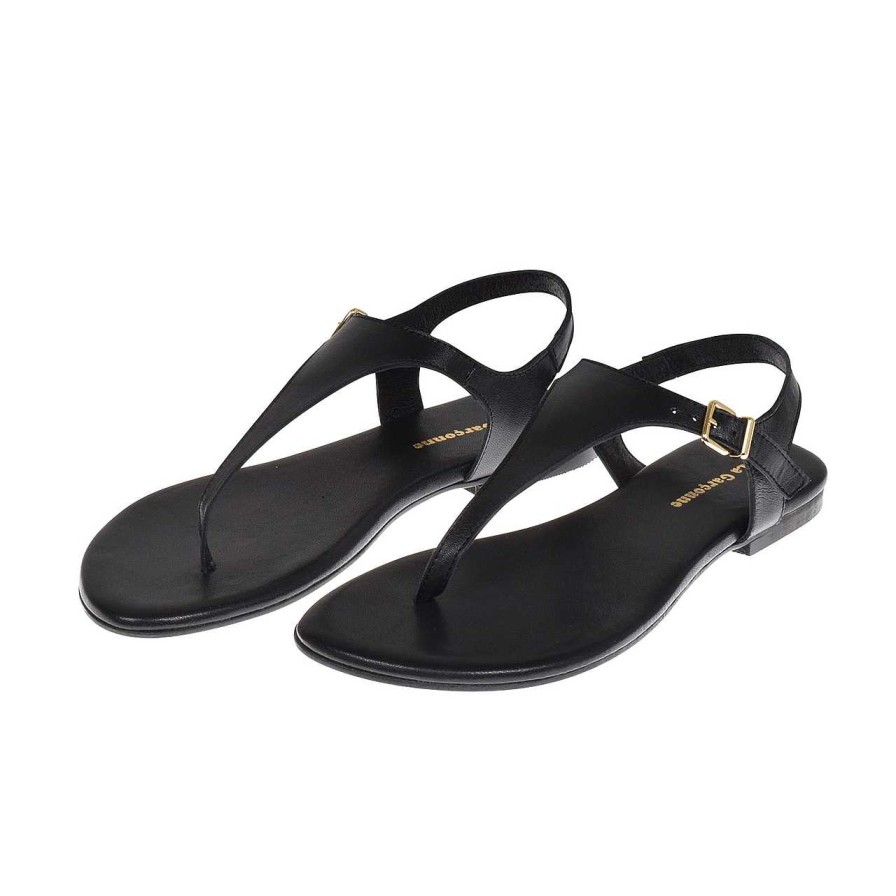 Shoes La Garçonne | Flips 2 Sandals Mestizo Negro