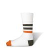 Accessories Decka | Reversible Socks White Orange