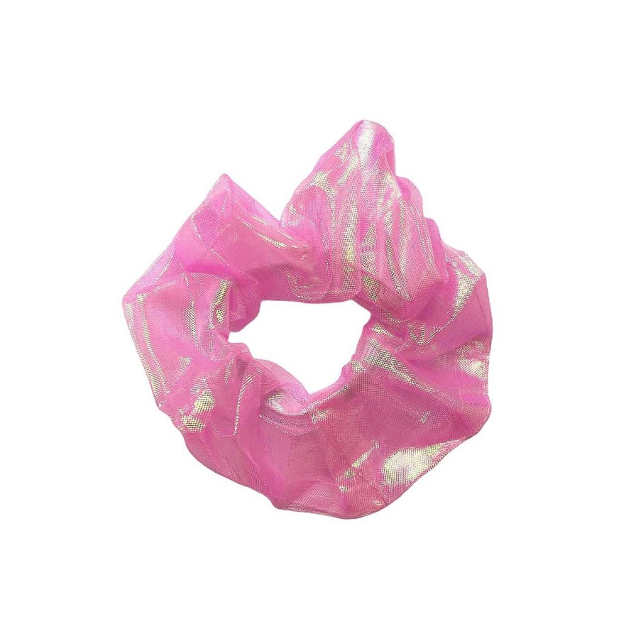 Accessories Voila | Aurora Scrunchie Shiny Pink