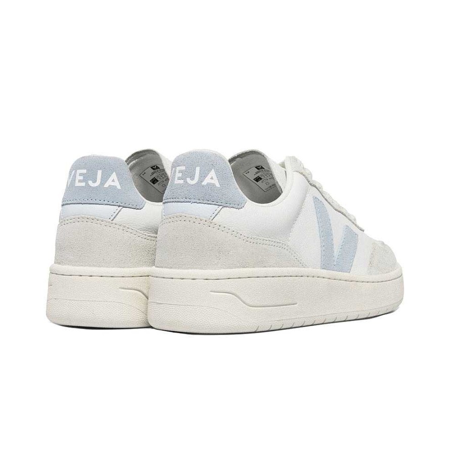 Shoes Veja | V-90 Leather Sneaker Extra White Steel