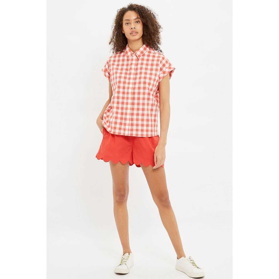 Clothing Louche | Abinaya Blouse Check Red