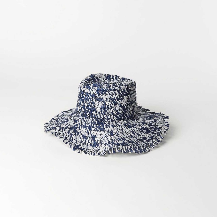 Accessories Becksöndergaard | Mix Walden Straw Hat Medieval Blue