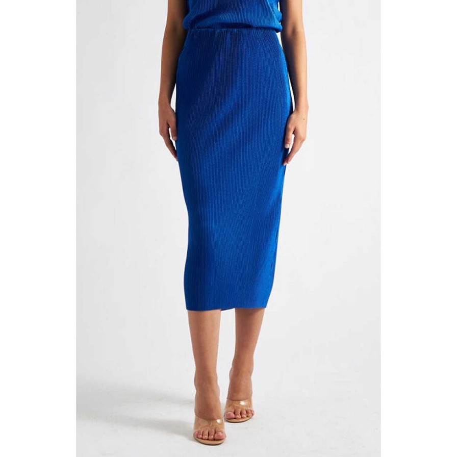 Clothing Louche | Maylis Jupe Cobalt