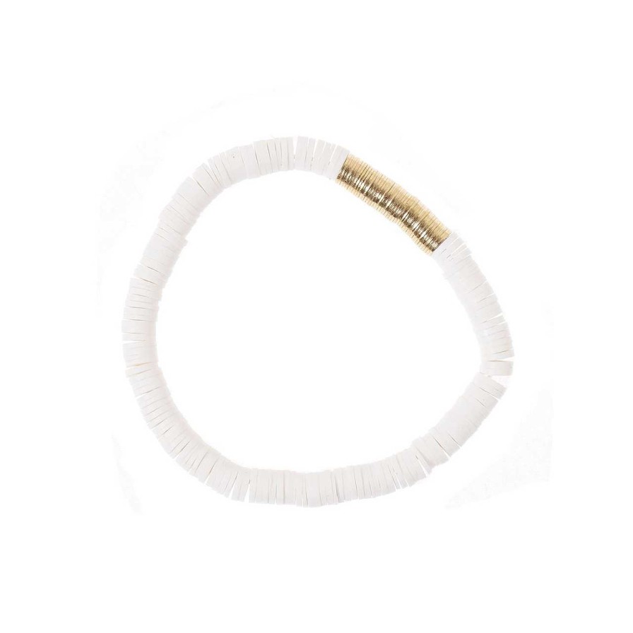 Accessories La Garçonne Bijoux | Charmaine Bracelet White