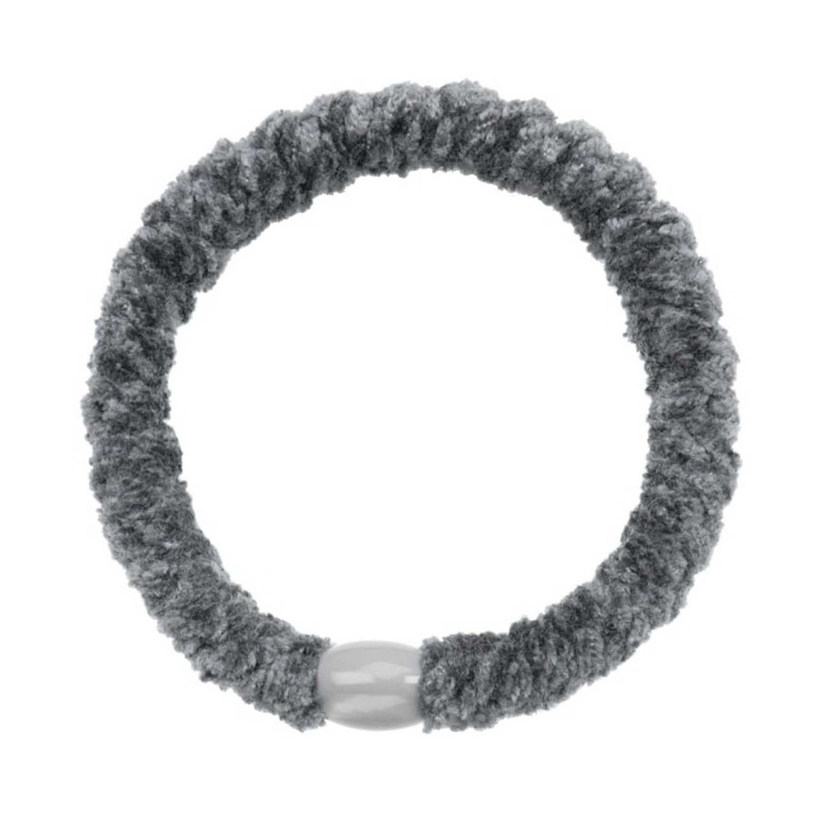 Accessories Voila | Velvet Charcoal Hair Tie