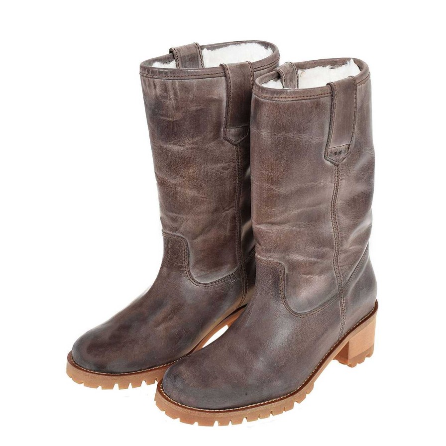 Shoes Dico Copenhagen | Kimmi Escovado Boots Dark Brown