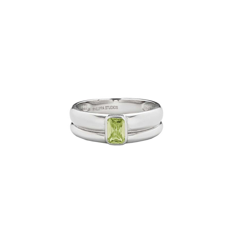 Accessories Philippa Studios | Ella Ring Peridot Silver