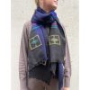 Accessories La Garçonne Accessoires | Kailash Scarf Blue Black Hima01