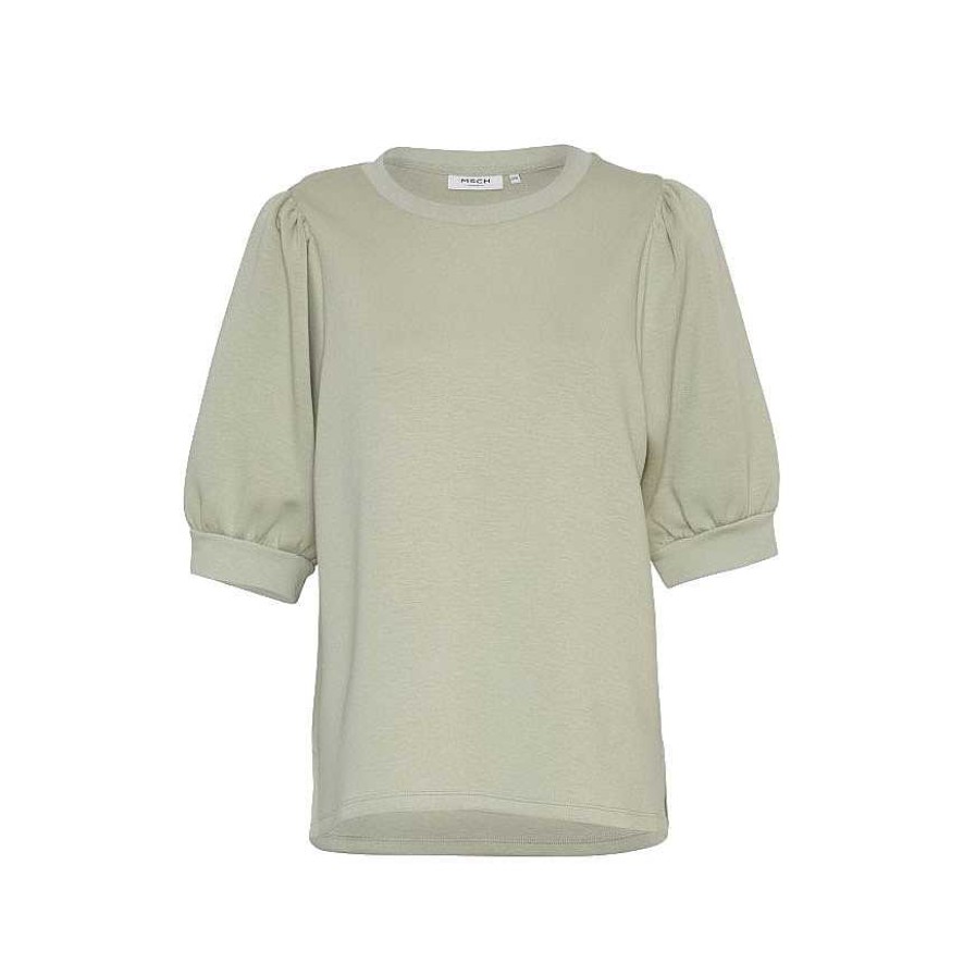 Clothing MSCH Copenhagen | Isora Ima Puff Sweater Desert Sage