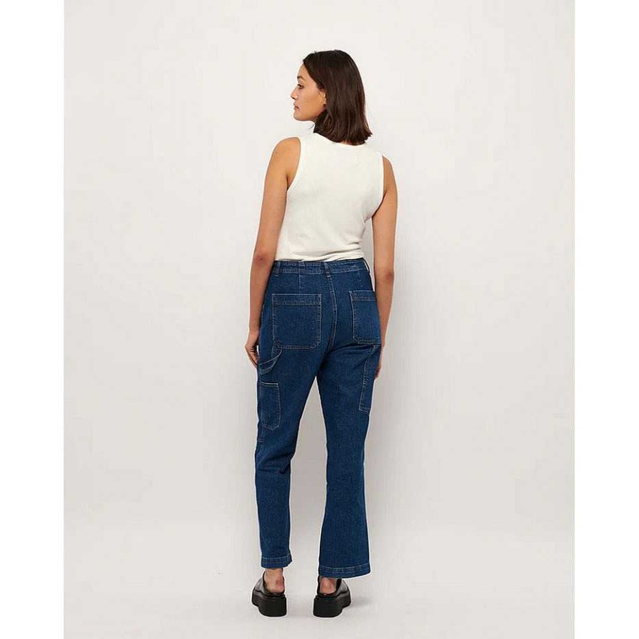 Clothing La Rouge | Louise Jeans Washed Denim