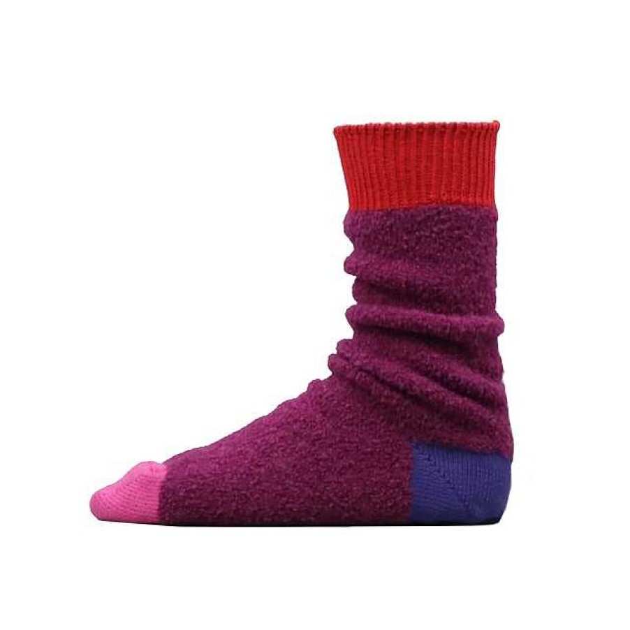 Accessories Decka | Alpaca Boucle Socks Purple