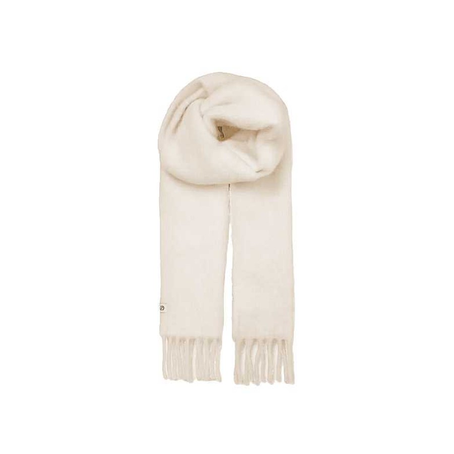 Accessories Becksöndergaard | Solid Yuta Scarf Pebble Beige