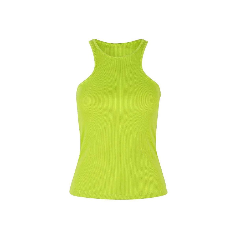 Clothing Oval Square | Party Tank Top Acid Lime