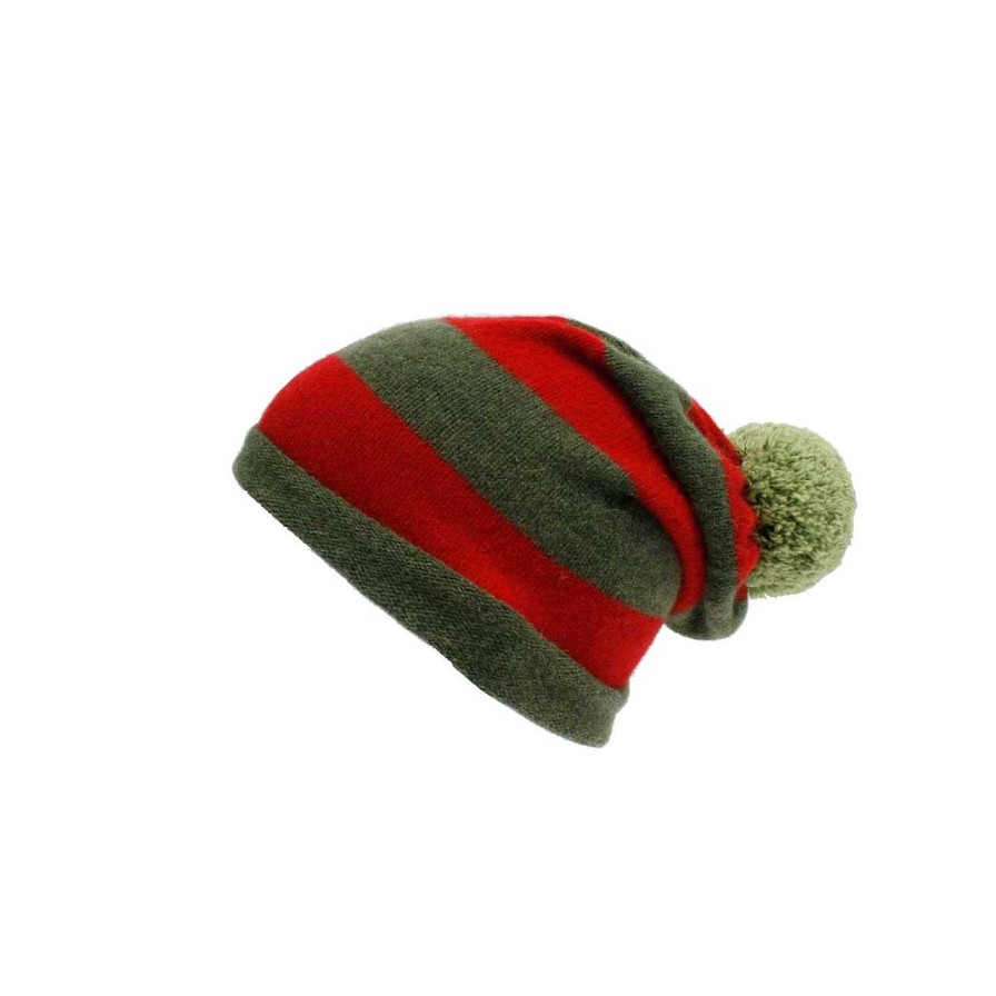 Accessories La Garçonne Accessoires | Wool Hat Green Bordeaux