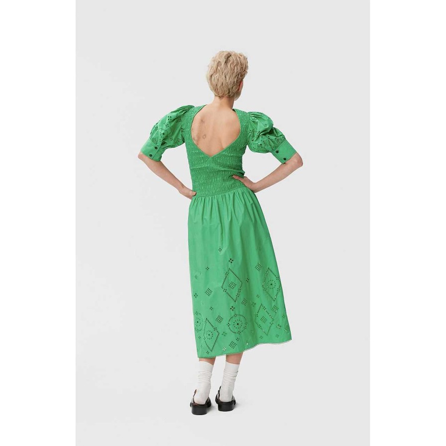 Clothing Ganni | Smock Dress Kelly Green