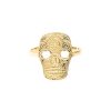 Accessories La Garçonne Bijoux | Skull Finger Ring Stainless Steel Gold