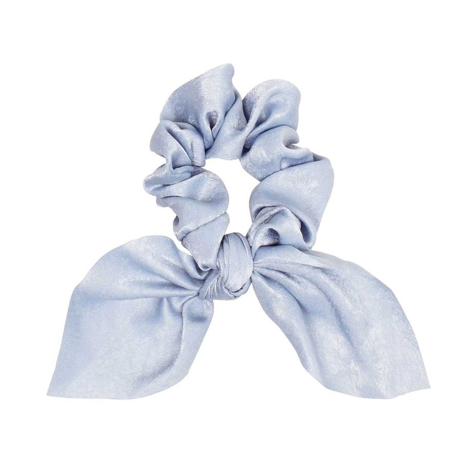 Accessories Voila | Glossy Scrunchie Grey