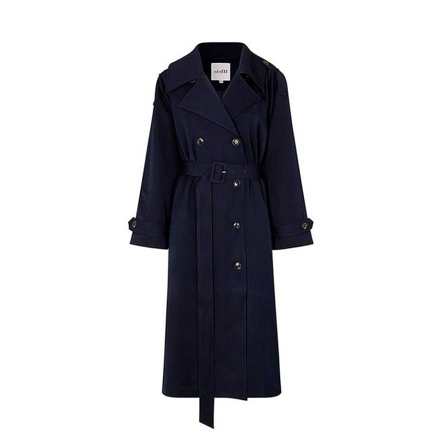 Clothing mbyM | Lamia Trench Coat Coat Night Sky