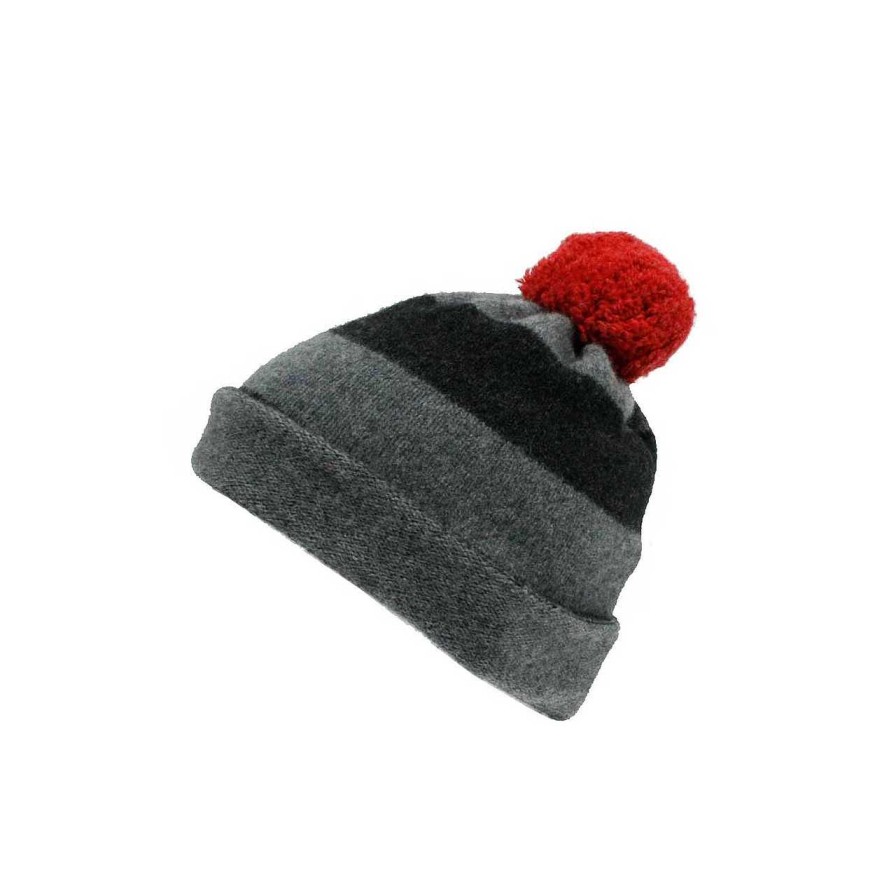 Accessories La Garçonne Accessoires | Gray Stripe Wool Hat