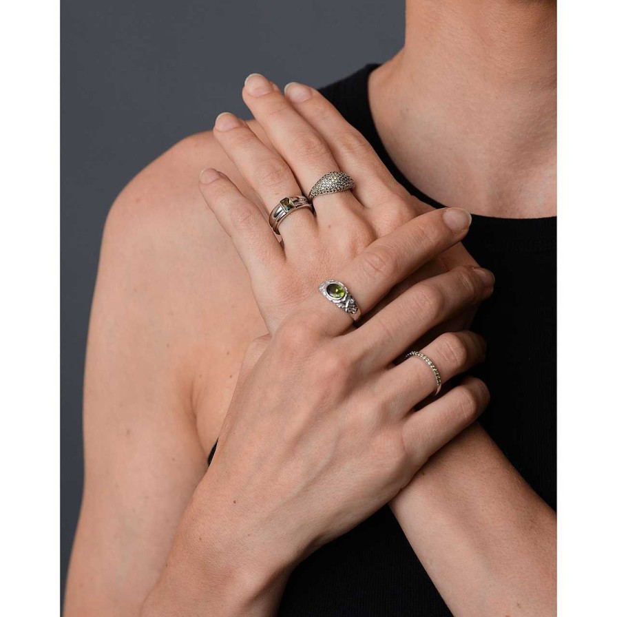 Accessories Philippa Studios | Aura Ring Peridot Silver