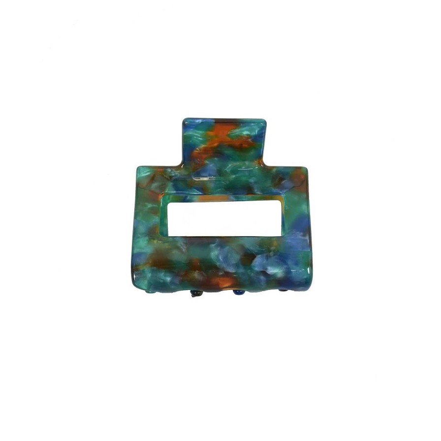 Accessories Voila | Square Hair Clip Ocean Life