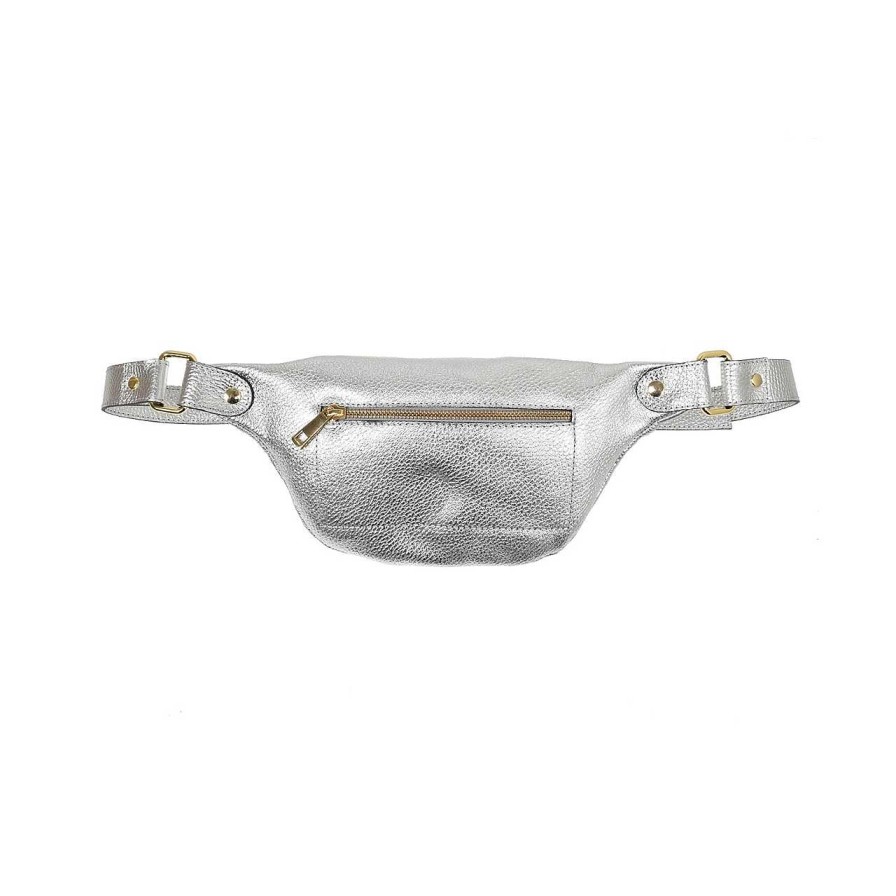 Bags La Garçonne Accessoires | Alma Petite Bum Bag 109 Bright Silver