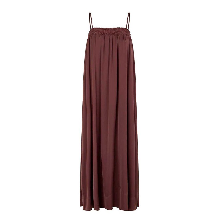 Clothing Second Female | Minga Maxi Dress Rum Raisin