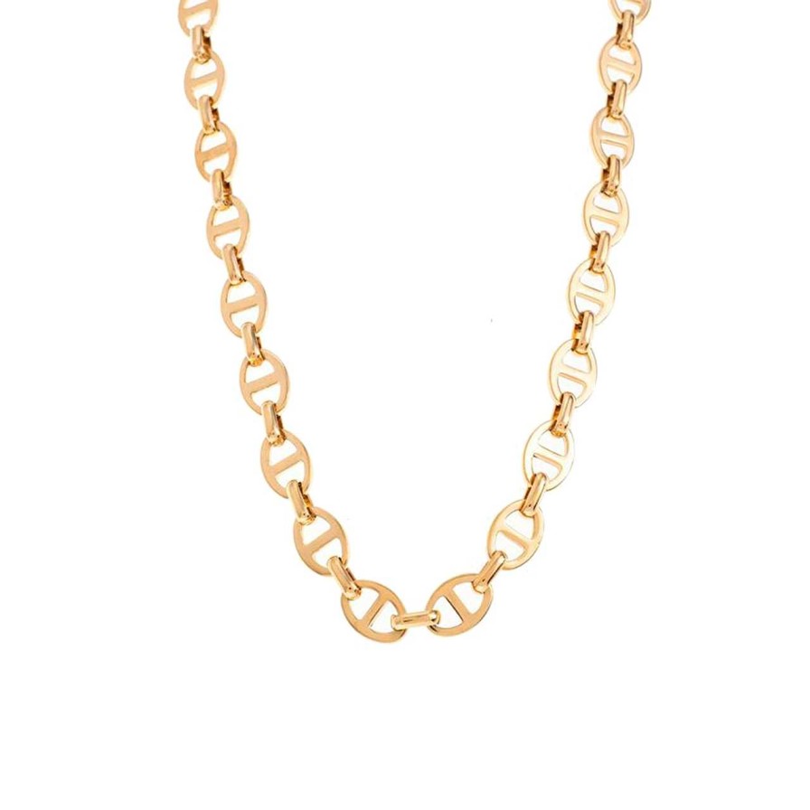 Accessories La Garçonne Bijoux | Chain Necklace Stainless Steel Gold