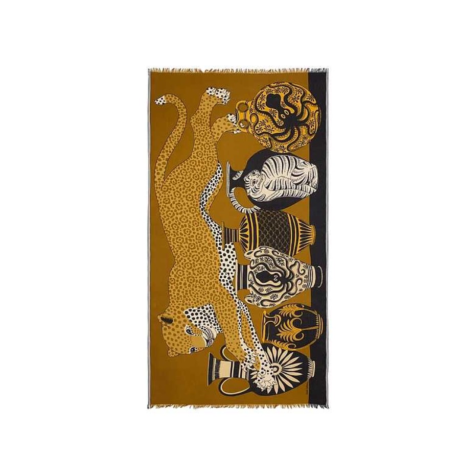 Accessories Inoui Editions | Mykonos Scarf Golden Brown