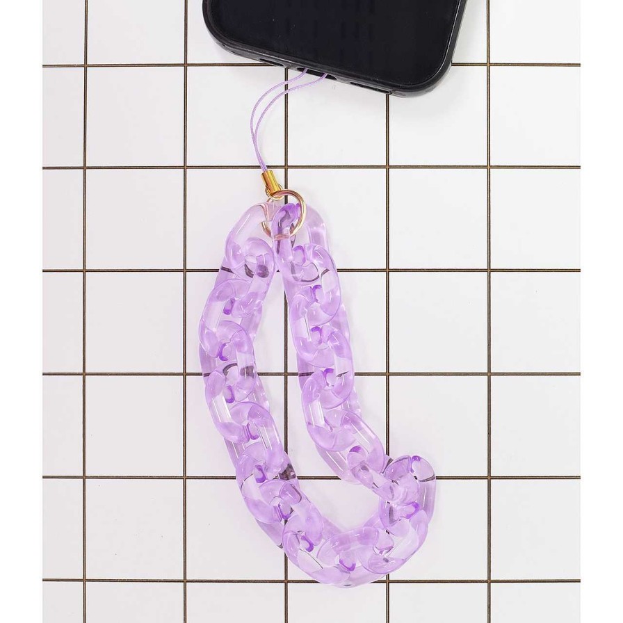 Accessories La Garçonne Accessoires | Heda Cell Phone Chain Purple