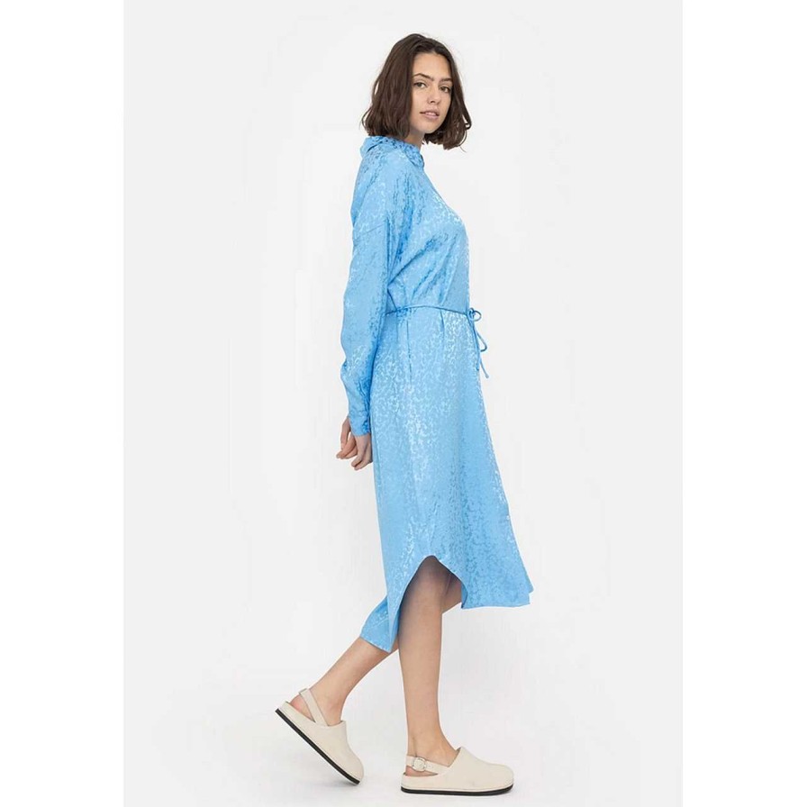 Clothing Soft Rebels | Collins Freedom Midi Dress Azure Blue