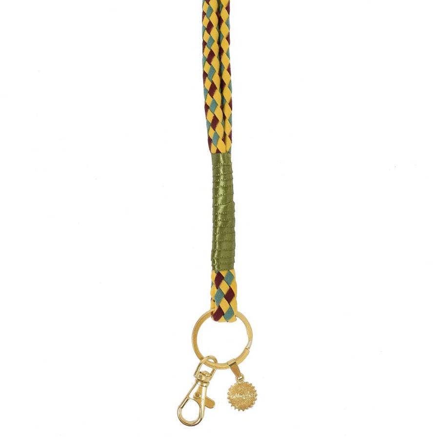 Accessories La Garçonne Accessoires | Keychain Yellow Turquoise Bordeaux