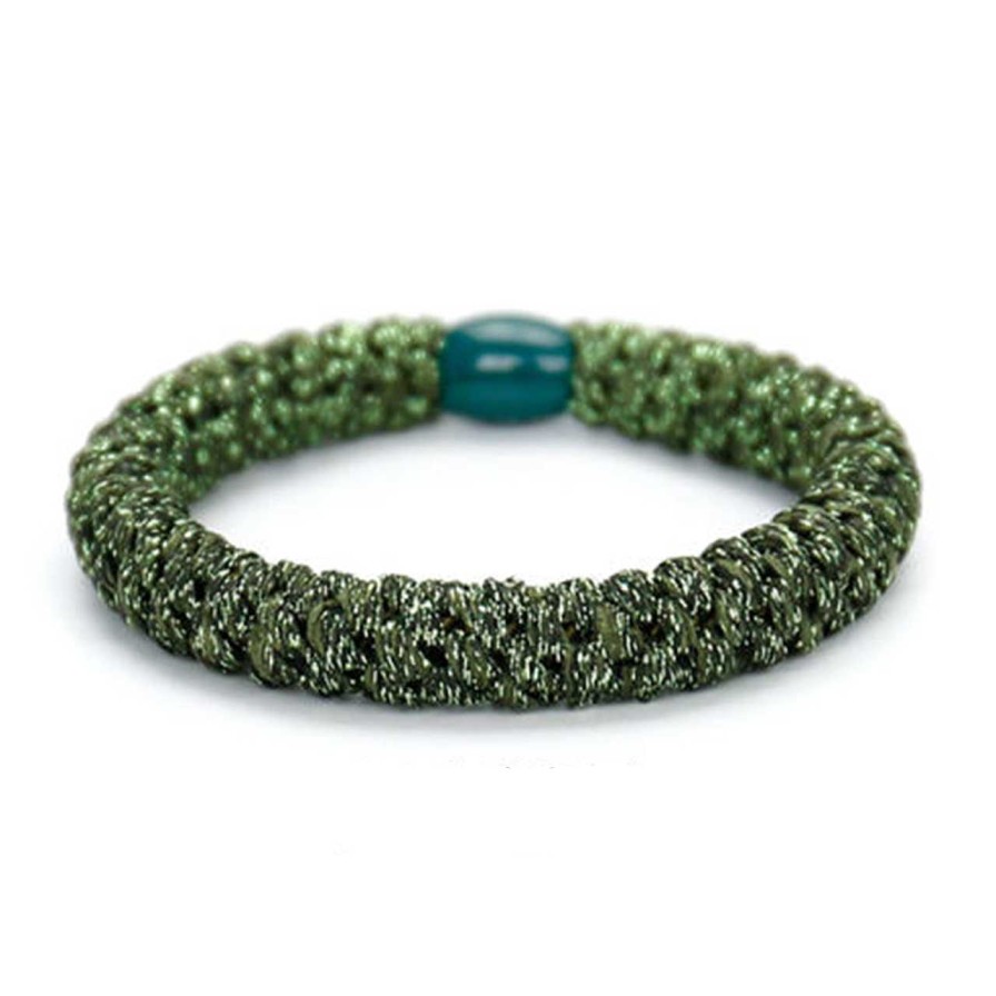 Accessories Voila | Hair Tie Glitter Deep Green