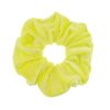 Accessories Voila | Velvet Neon Scrunchie Yellow