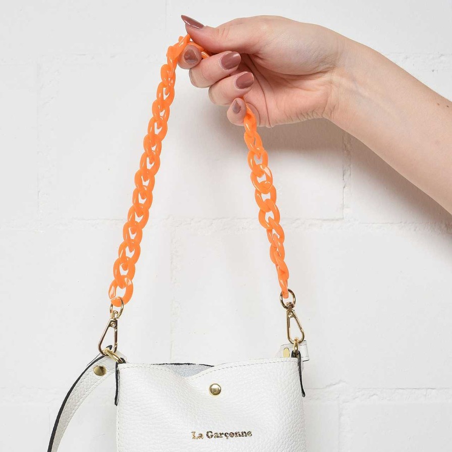 Bags La Garçonne Accessoires | Monroe Mini Pocket Chain Flame