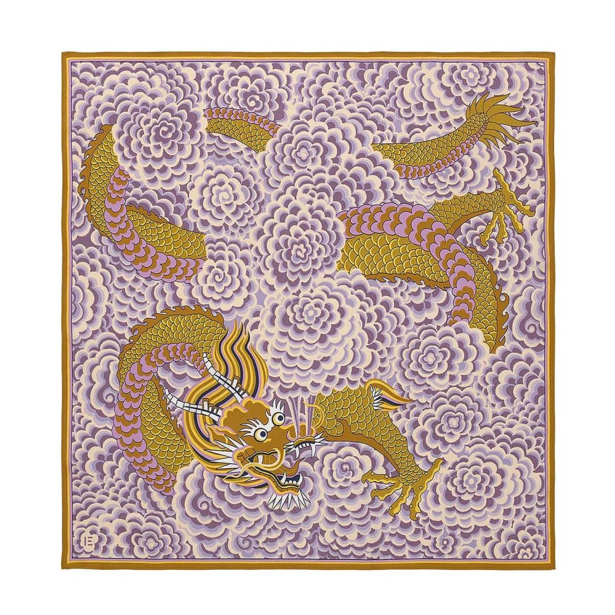 Accessories Inoui Editions | Dragon Carre Scarf Yellow