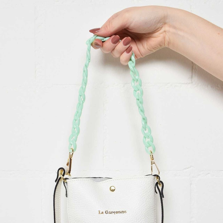 Bags La Garçonne Accessoires | Monroe Mini Bag Chain Mint